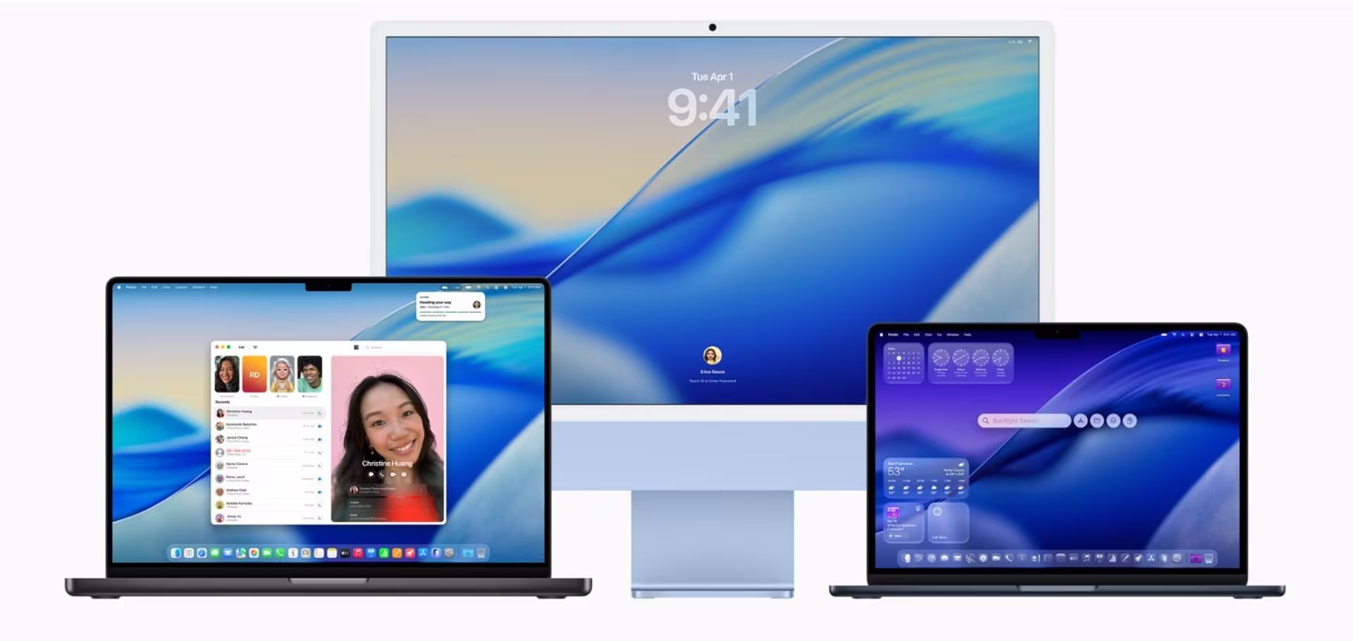 La versión macOS Tahoe 26 debutó en 2025 con el nuevo lenguaje visual Liquid Glass. 
APPLE
