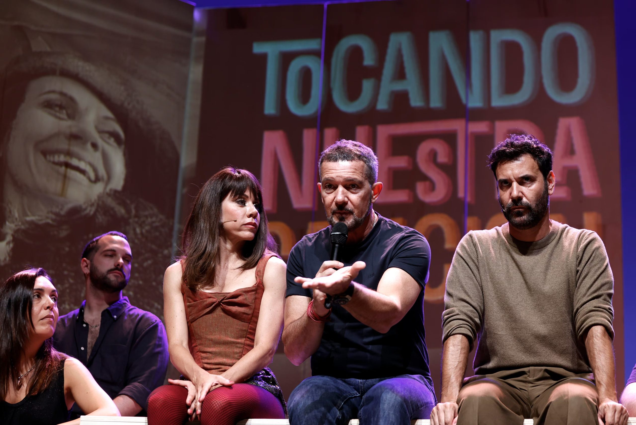 Banderas en su propio teatro en Málaga. (EFE/Jorge Zapata)
