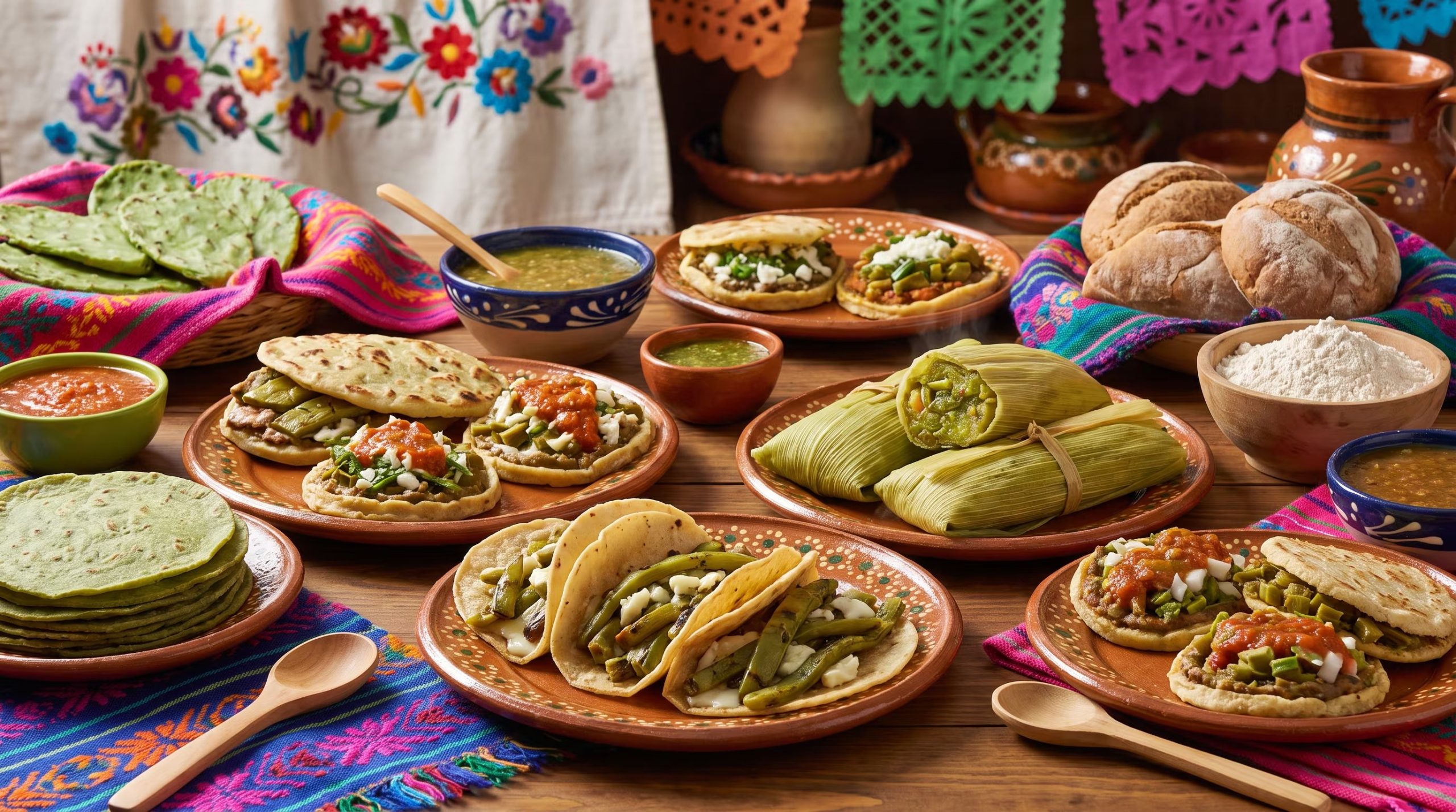 Una variedad de platos tradicionales de la cocina mexicana presenta el uso del nopal en tacos, gorditas, tamales y sopes. (Imagen Ilustrativa Infobae)