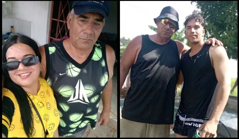 Leonel Gónzalez junto a sus hijos cubanos: Verónica y Miguel (Foto: cortesía de los entrevistados)