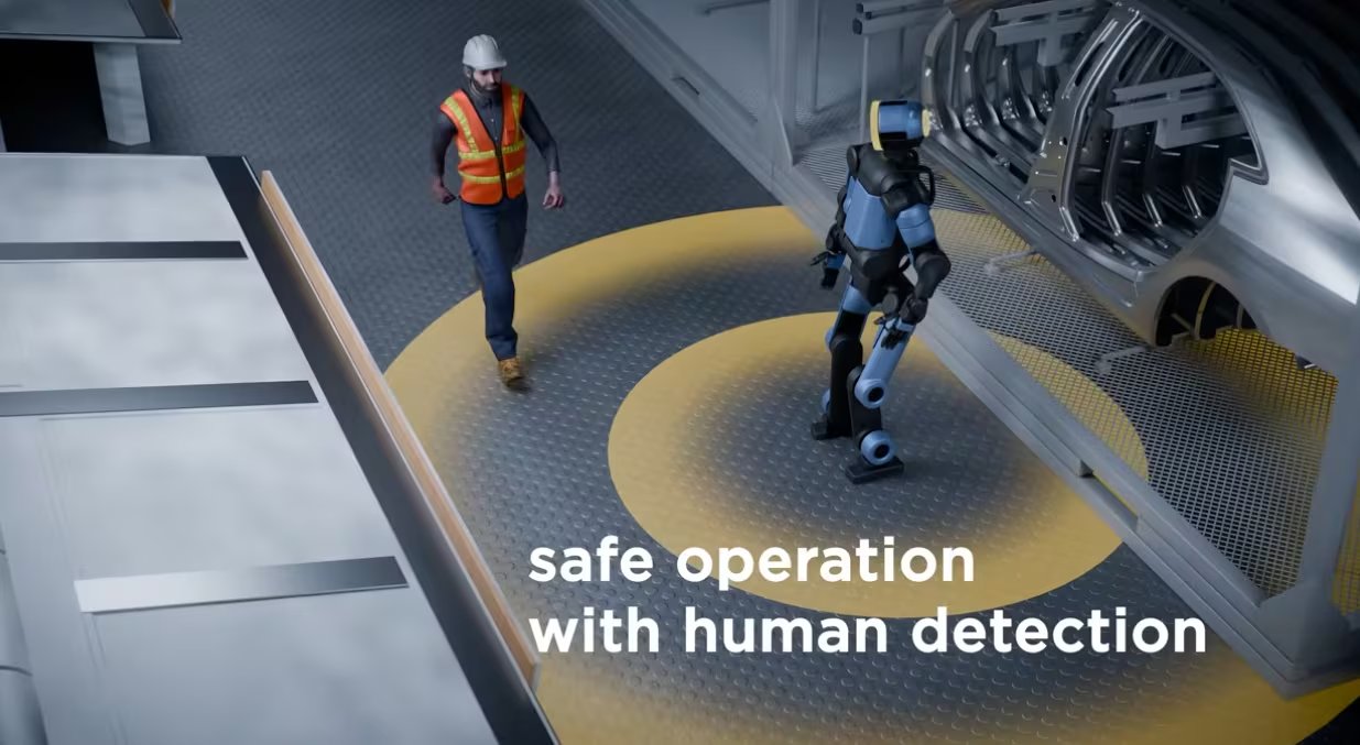 Atlas cuenta con un sistema de inteligencia artificial que le permite identificar humanos. (Boston Dynamics)