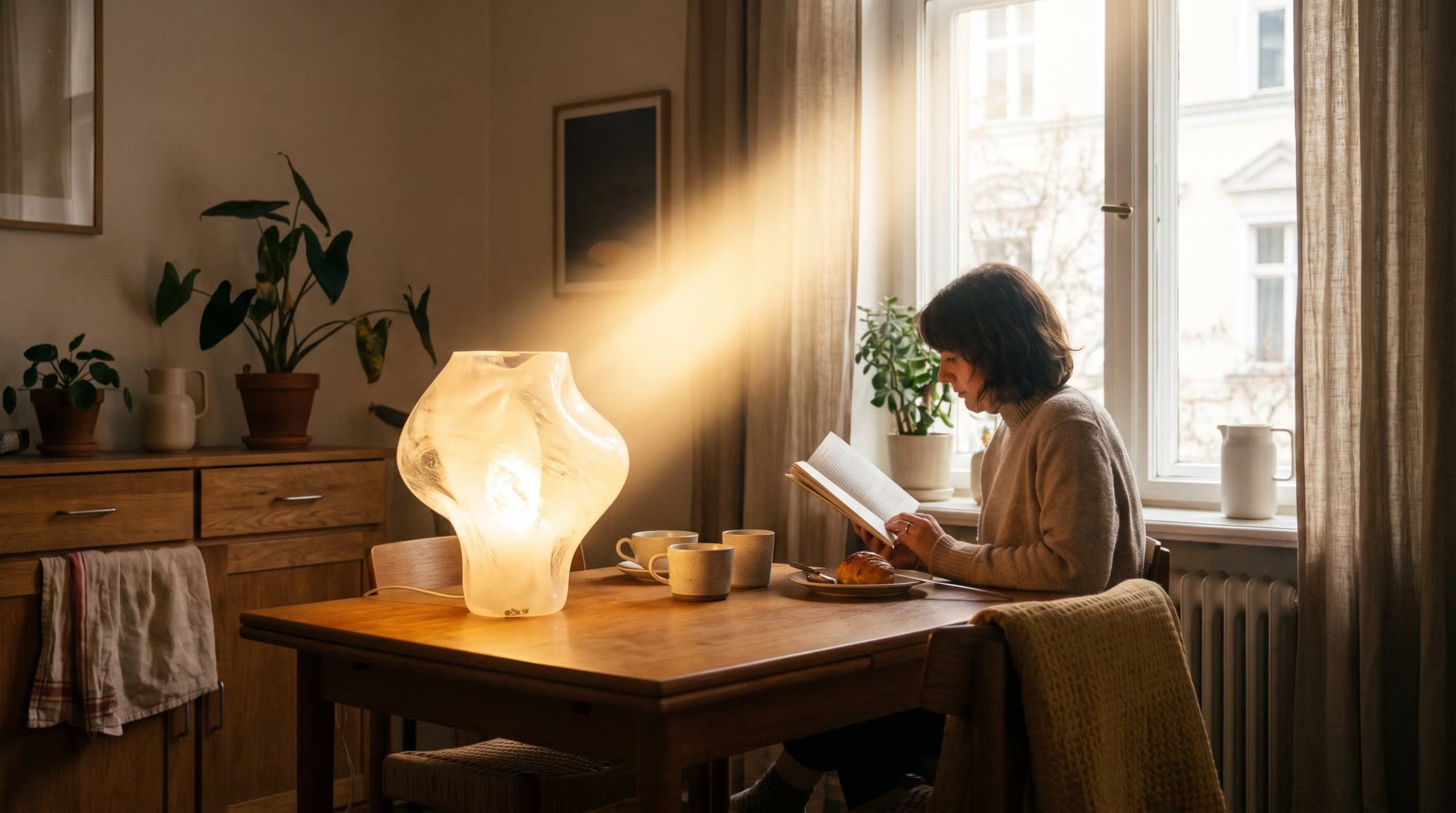 Sentarse frente a una ventana aporta luz matutina, pero la intensidad cae a medida que aumenta la distancia del cristal - (Imagen Ilustrativa Infobae)
