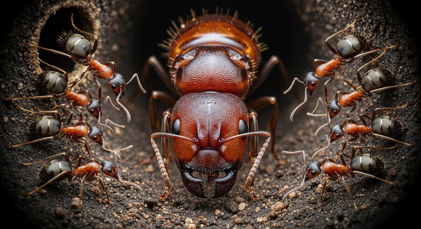 Solo ciertos grupos de insectos desarrollan eusocialidad, con una división estricta de tareas y cooperación extrema entre sus miembros (Imagen Ilustrativa Infobae)