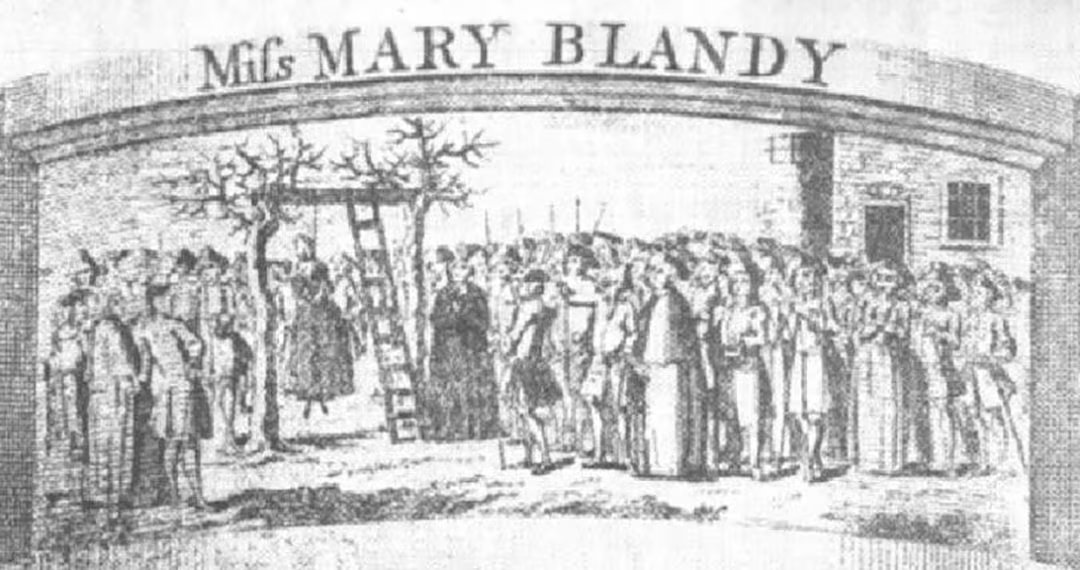 El 6 de abril de 1752, Mary Blandy fue conducida al lugar de ejecución en Oxford. La multitud se reunió para presenciar la muerte de la mujer que había conmocionado a Inglaterra