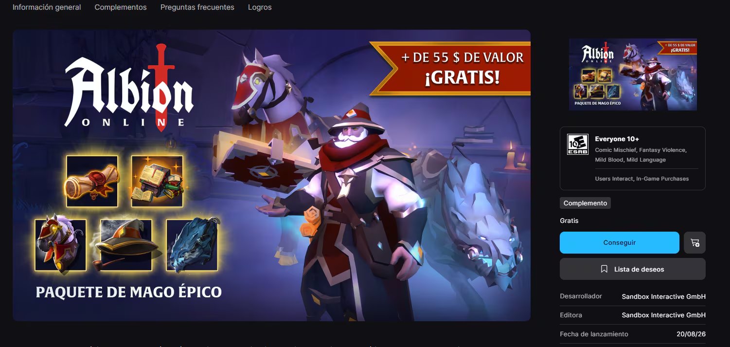 Se pueden reclamar sin costo Cardpocalypse Standard Edition y Paquete de Mago Épico. (Epic Games)