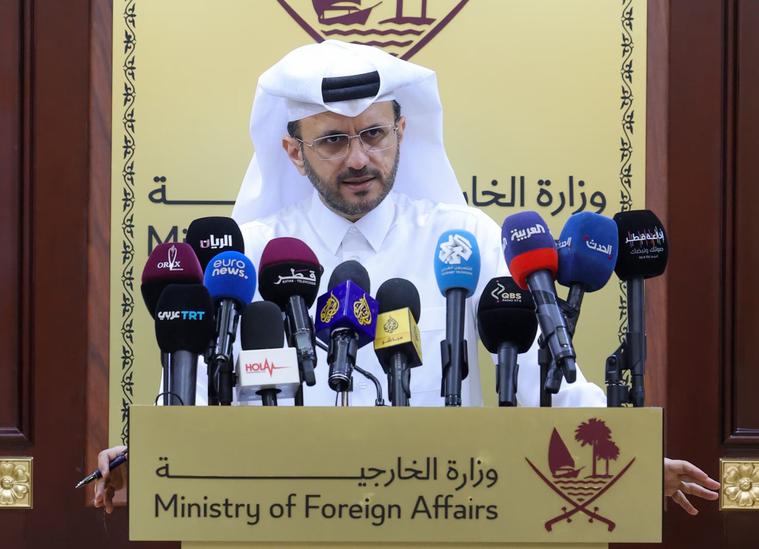 El portavoz catarí Majed Al-Ansari aclaró que no hay conversaciones directas programadas entre Estados Unidos e Irán, aunque sigue activa la mediación diplomática. (EFE/ARCHIVO)
