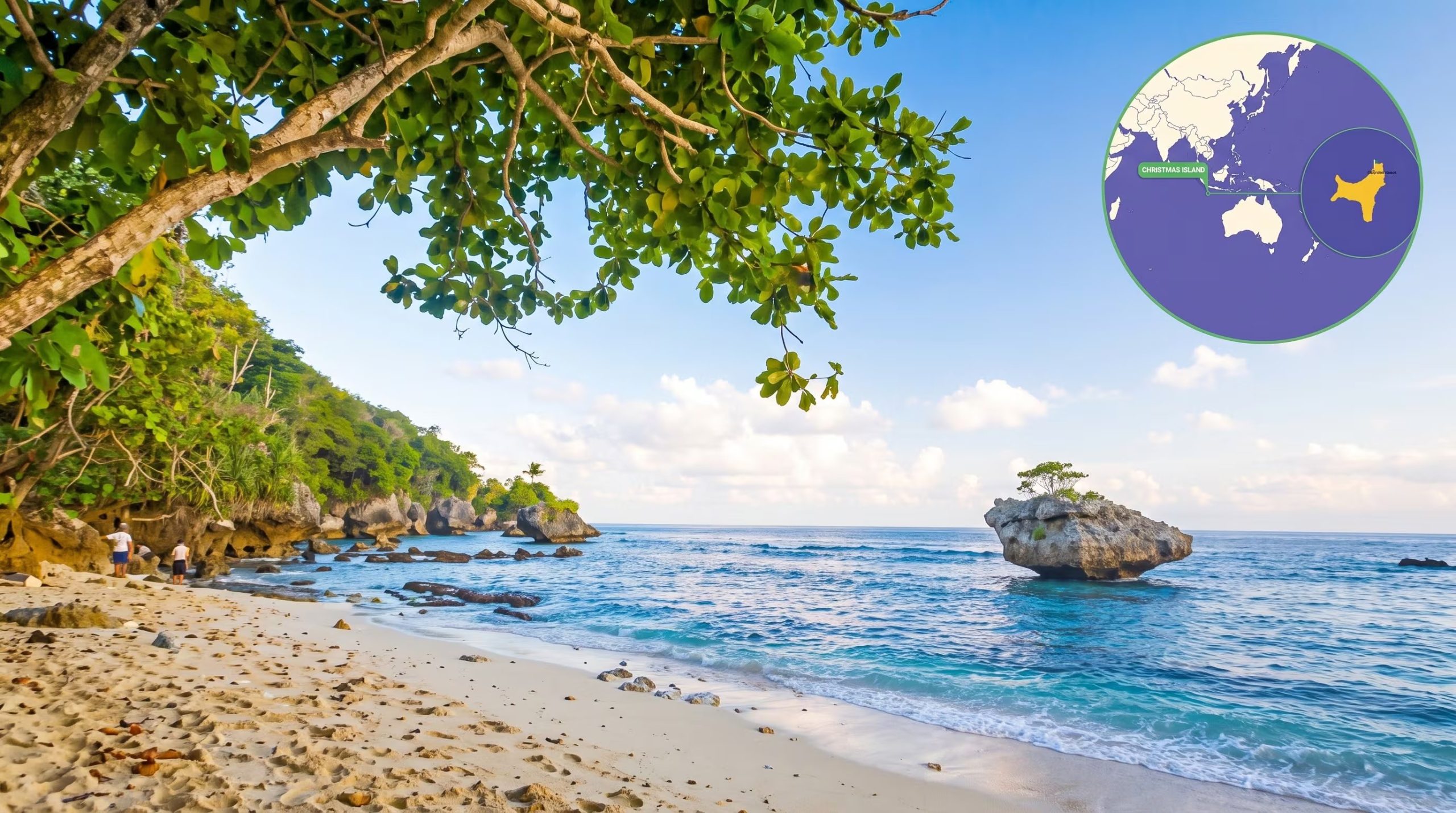Flying Fish Cove es la única ciudad y capital de la Isla de Navidad, un territorio externo de Australia en el océano Índico (Imagen Ilustrativa Infobae)
