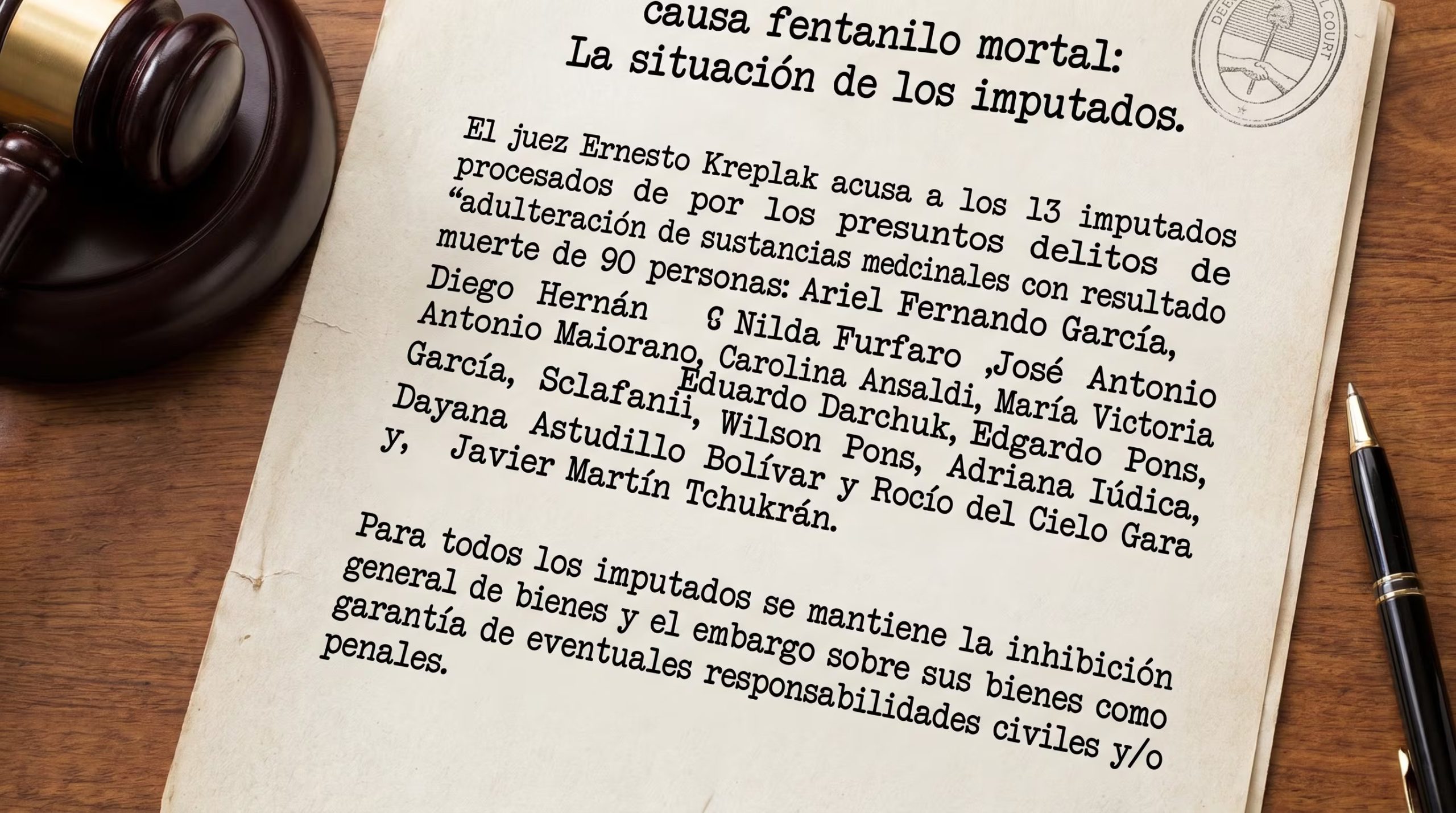 El juez Ernesto Kreplak procesa a trece imputados, incluyendo a Ariel Fernando García y Diego Hernán García, por adulteración de sustancias medicinales que causó la muerte de noventa personas. (Imagen Ilustrativa Infobae)
