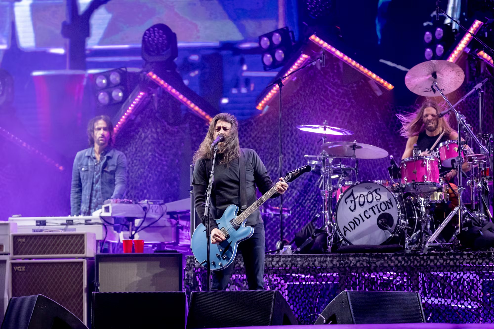 Dave Grohl y Taylor Hawkins en Lollapalooza Argentina: el último show del baterista antes de su muerte (Chule Valerga)