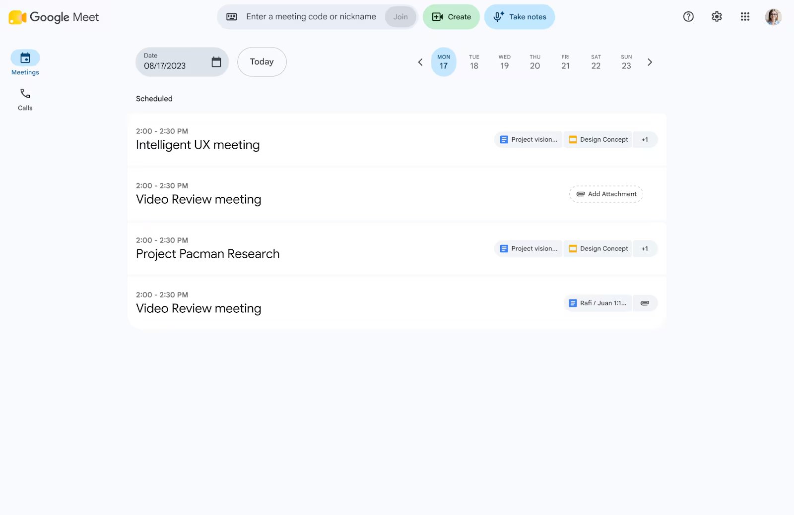 Solo hay que entrar a Meet con una cuenta de Google y elegir “Tomar notas”. (Google)