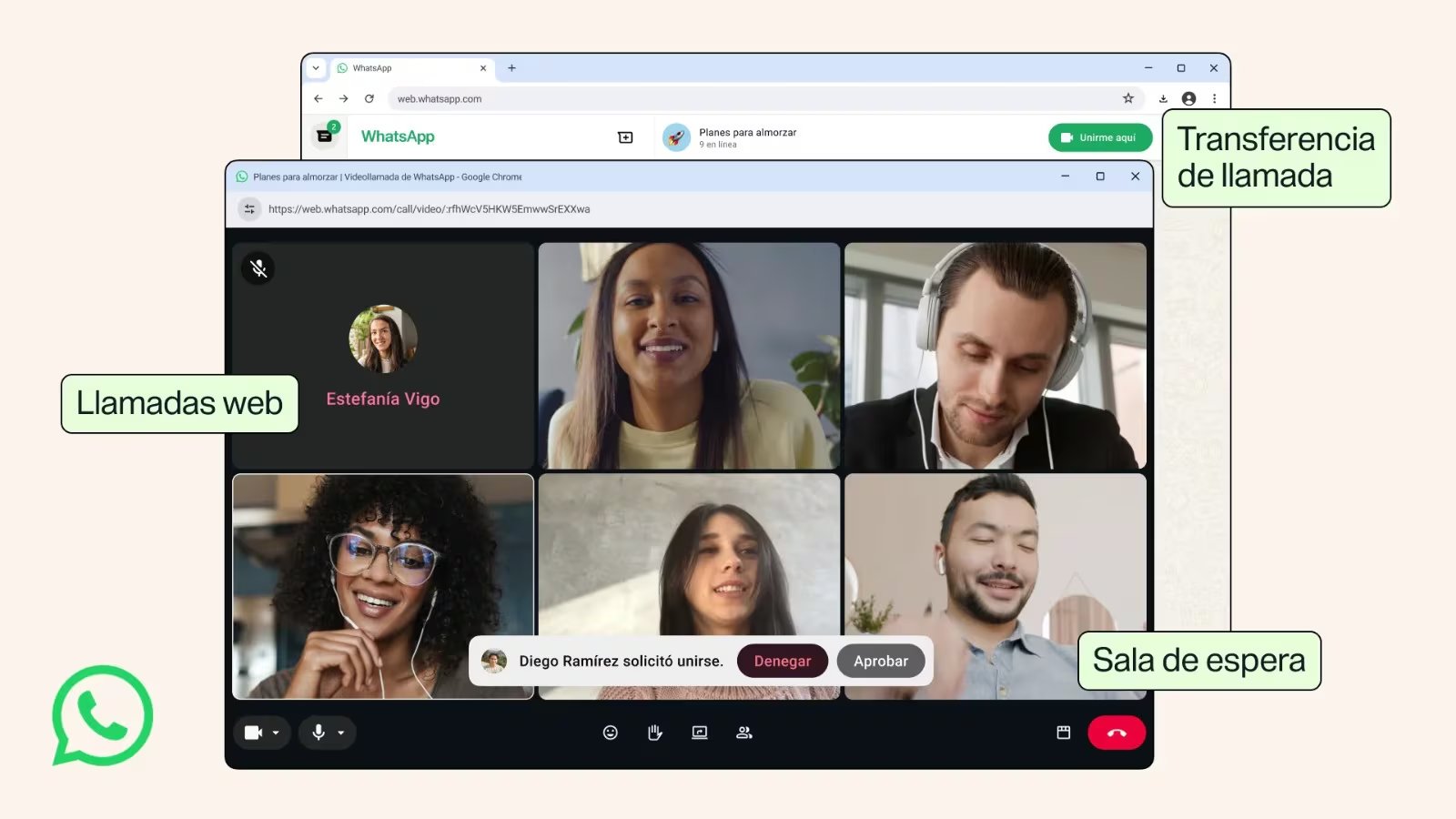 WhatsApp Web incorporó videollamadas a su plataforma. (WhatsApp)