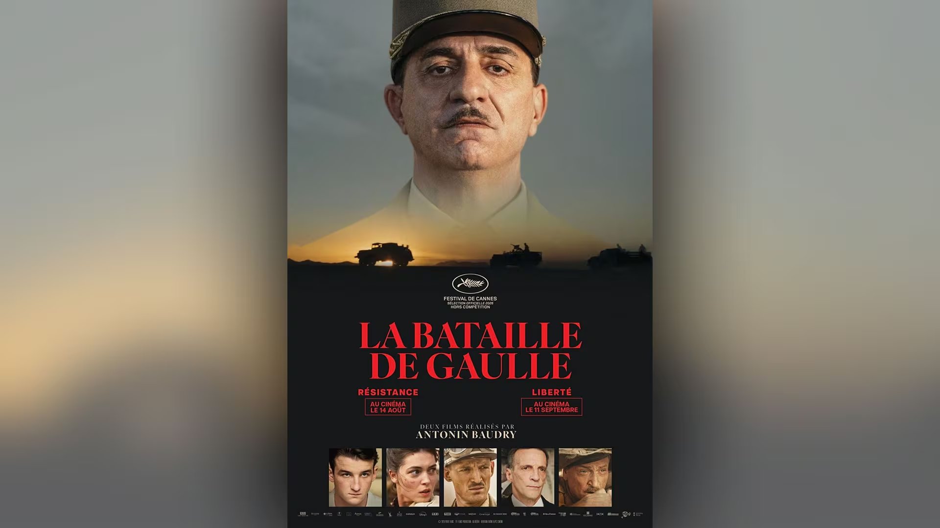La batalla De Gaulle es un díptico de 320 minutos dirigido por Antonin Baudry que recorre los años de la Resistencia francesa, desde el llamado a la lucha del 18 de junio de 1940 hasta la liberación de París en 1944