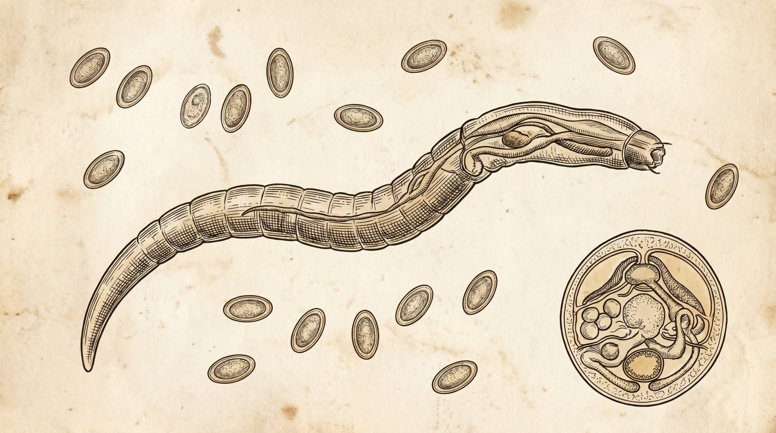 Las larvas de Taenia solium entran por la vía fecal-oral, pasan del intestino a la sangre y forman quistes en el sistema nervioso central, donde provocan cuadros neurológicos de distinta gravedad(Imagen Ilustrativa Infobae)
