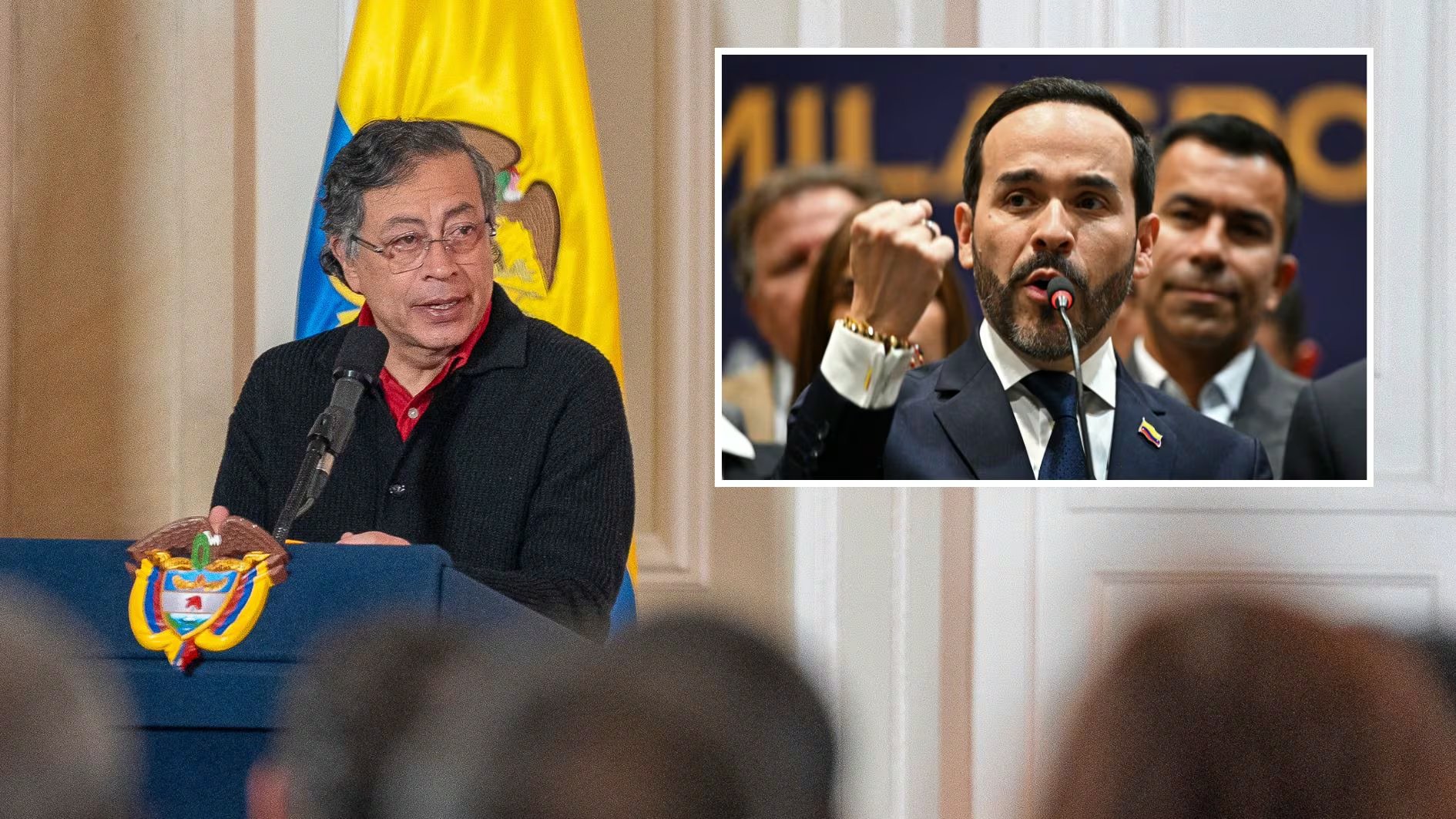 Gustavo Petro cuestionó en X el retiro espiritual de Abelardo De La Espriella y afirmó que son falsos los cristianos que promueven el odio - crédito Luis Acosta / AFP