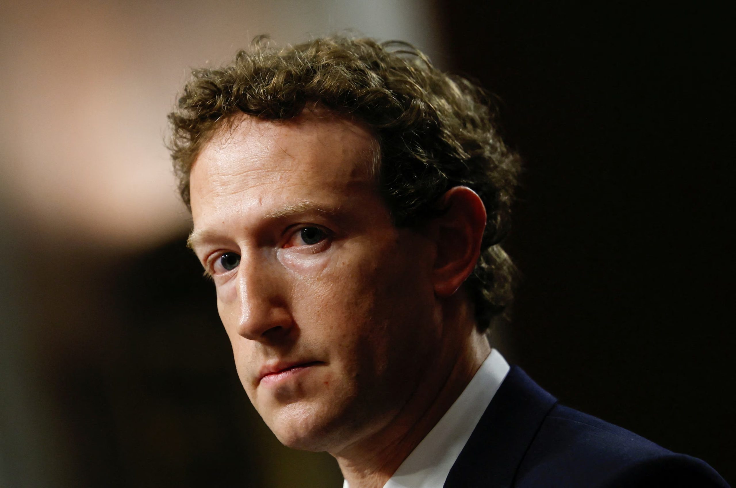 La respuesta de Zuckerberg al correo de Jeremy Strong se mantiene en privado, ya que el actor no quiso revelar su contenido (REUTERS/Evelyn Hockstein/File Photo)