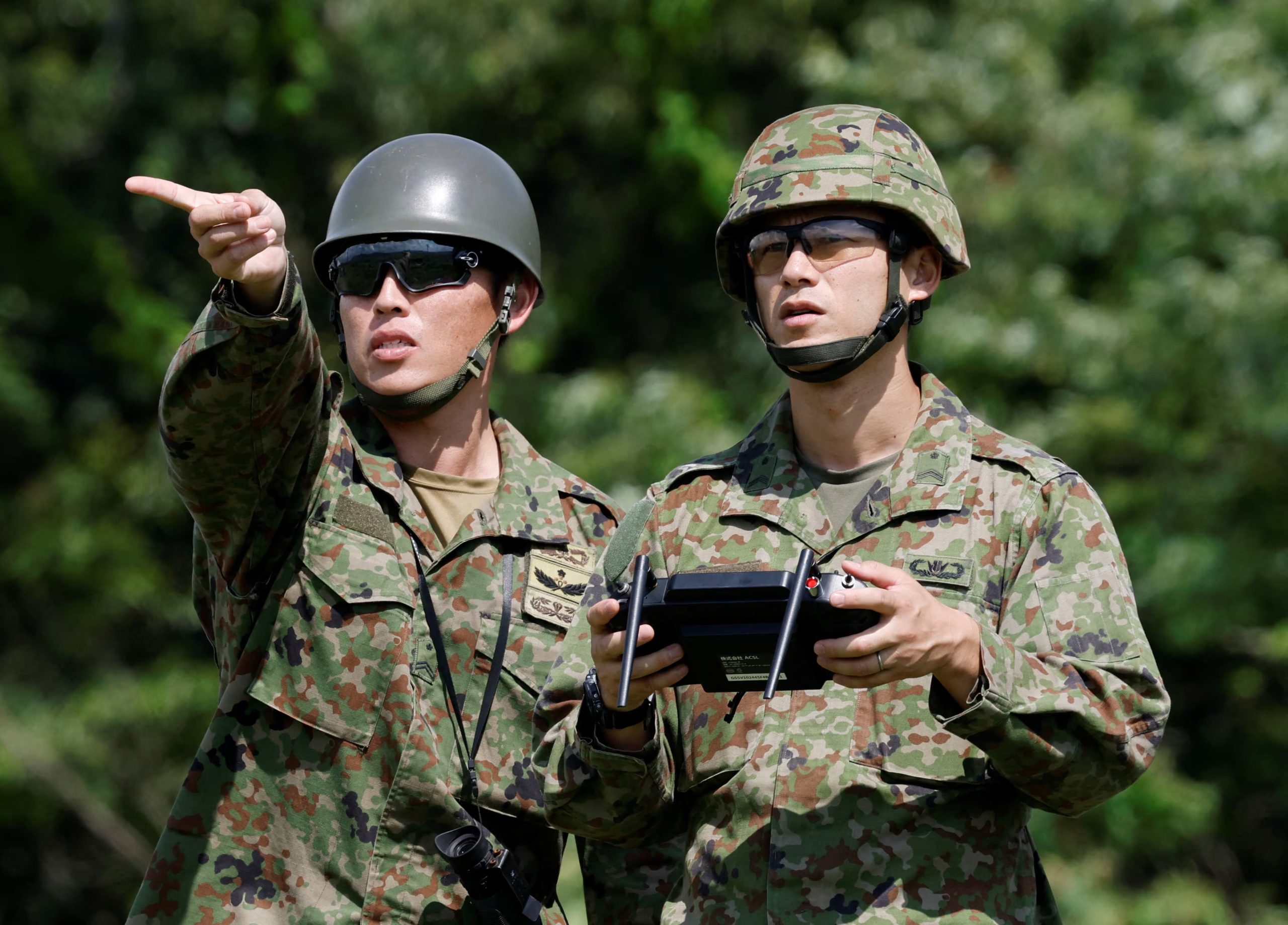 Un entrenamiento de drones en los ejercicios de EEUU y Japón en Yufu (REUTERS/Kim Kyung-Hoon/Archivo)