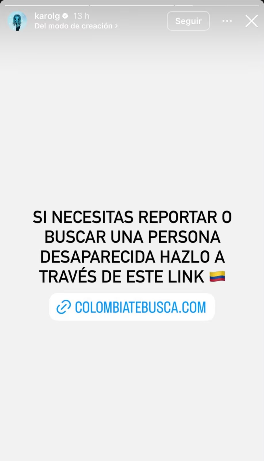 La artista Karol G canaliza apoyo y recursos para damnificados por el sismo de 7,4 - crédito karolg/Instagram