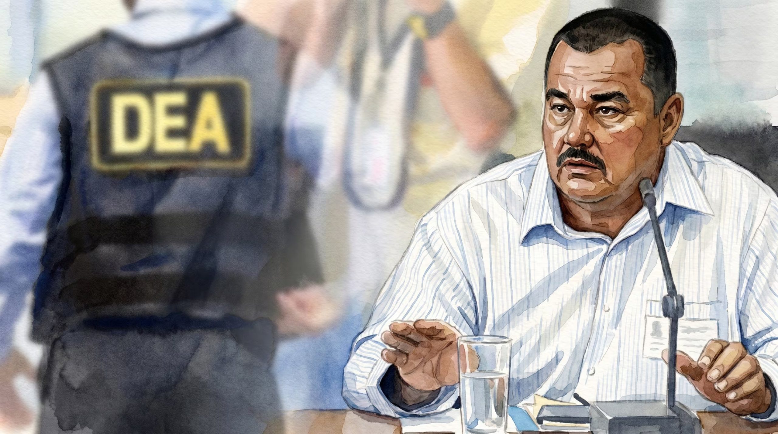 Ilustración acuarela de Gilbert Bell Fernández, alias 