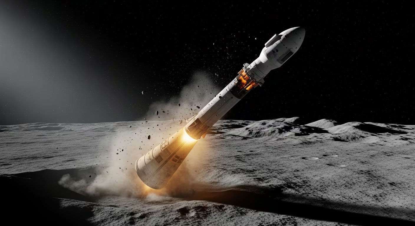 La NASA aclaró queno representa “absolutamente ningún peligro” para las personas en la Tierra ni para los equipos que actualmente operan sobre la Luna (Imagen Ilustrativa Infobae)