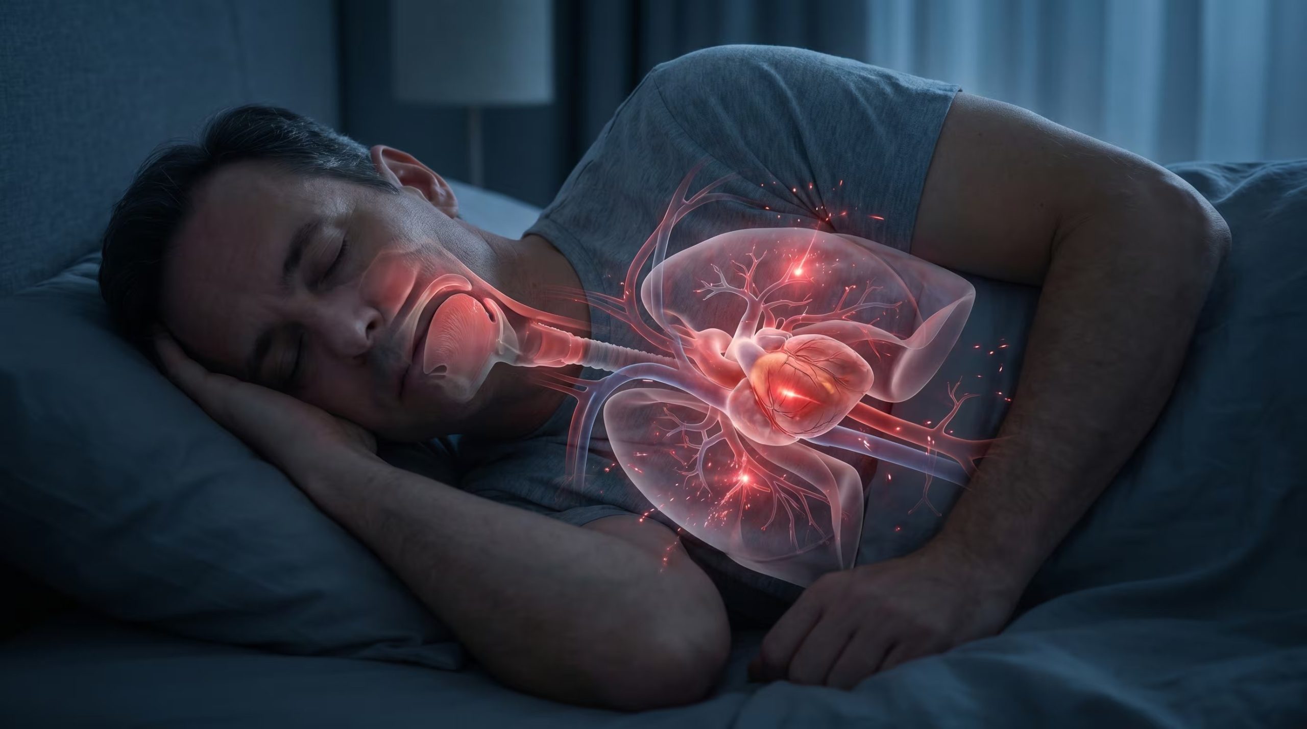 Un estudio de la American Heart Association vinculó los cuadros graves de apnea del sueño con envejecimiento vascular acelerado y cambios en arterias clave (Imagen Ilustrativa Infobae)