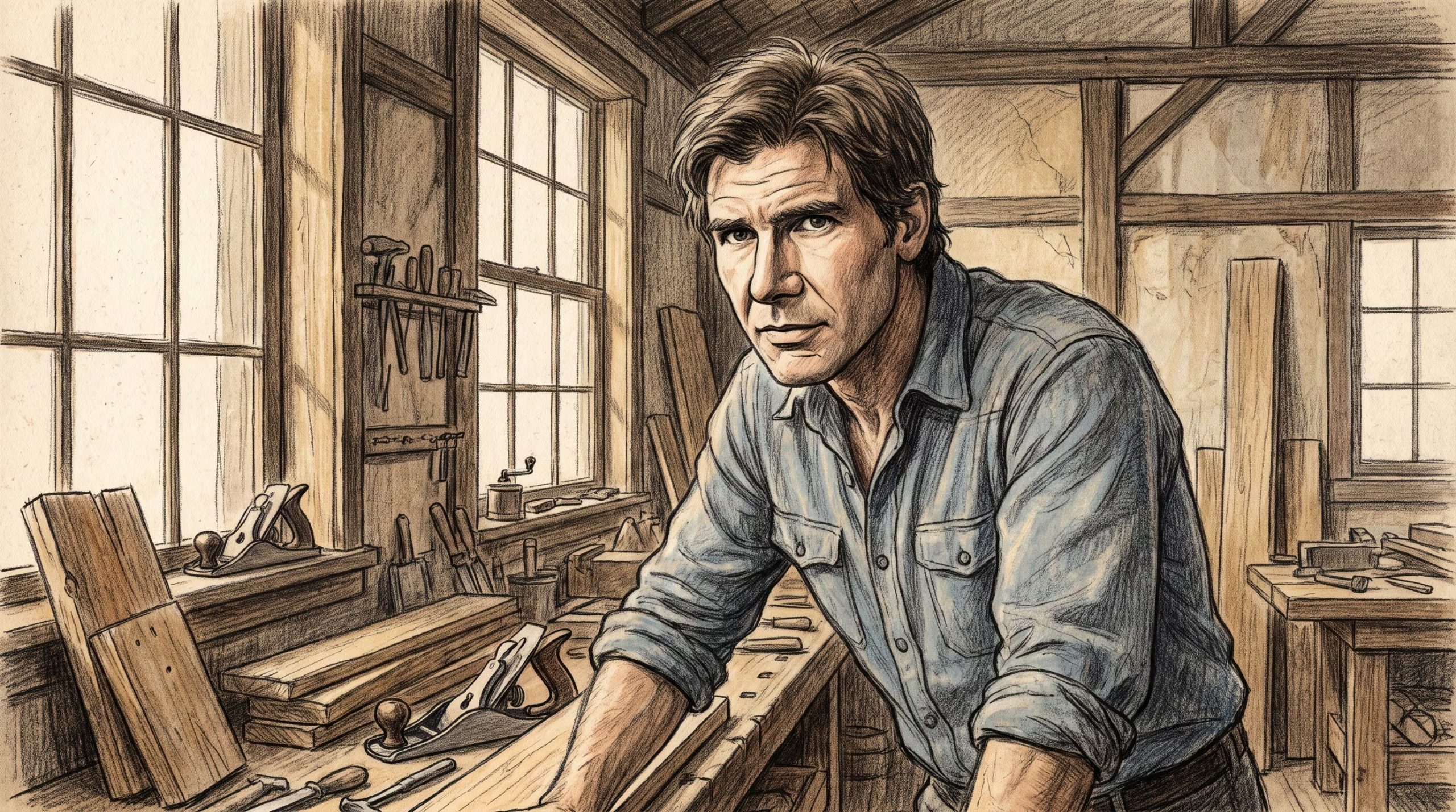 Harrison Ford pasó años entre audiciones fallidas y trabajos como carpintero en Los Ángeles antes de convertirse en una estrella de Hollywood (Imagen Ilustrativa Infobae)