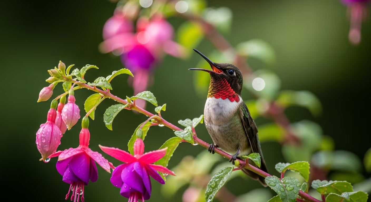 El modelo aeroacústico atribuyó el sonido del colibrí a las fuerzas oscilantes de sustentación y arrastre durante el batido de las alas (Imagen Ilustrativa Infobae)