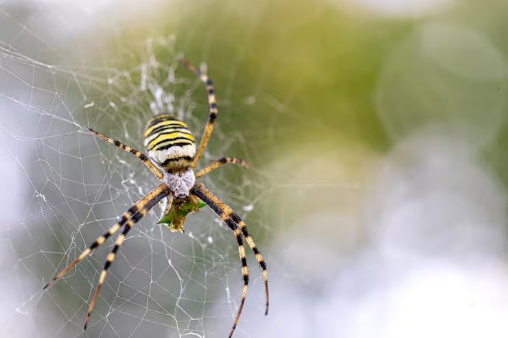 La araña banana desarrolló telas 50% más grandes y los investigadores estiman que en Guam podría haber hasta 733 millones de ejemplares (Magnific)