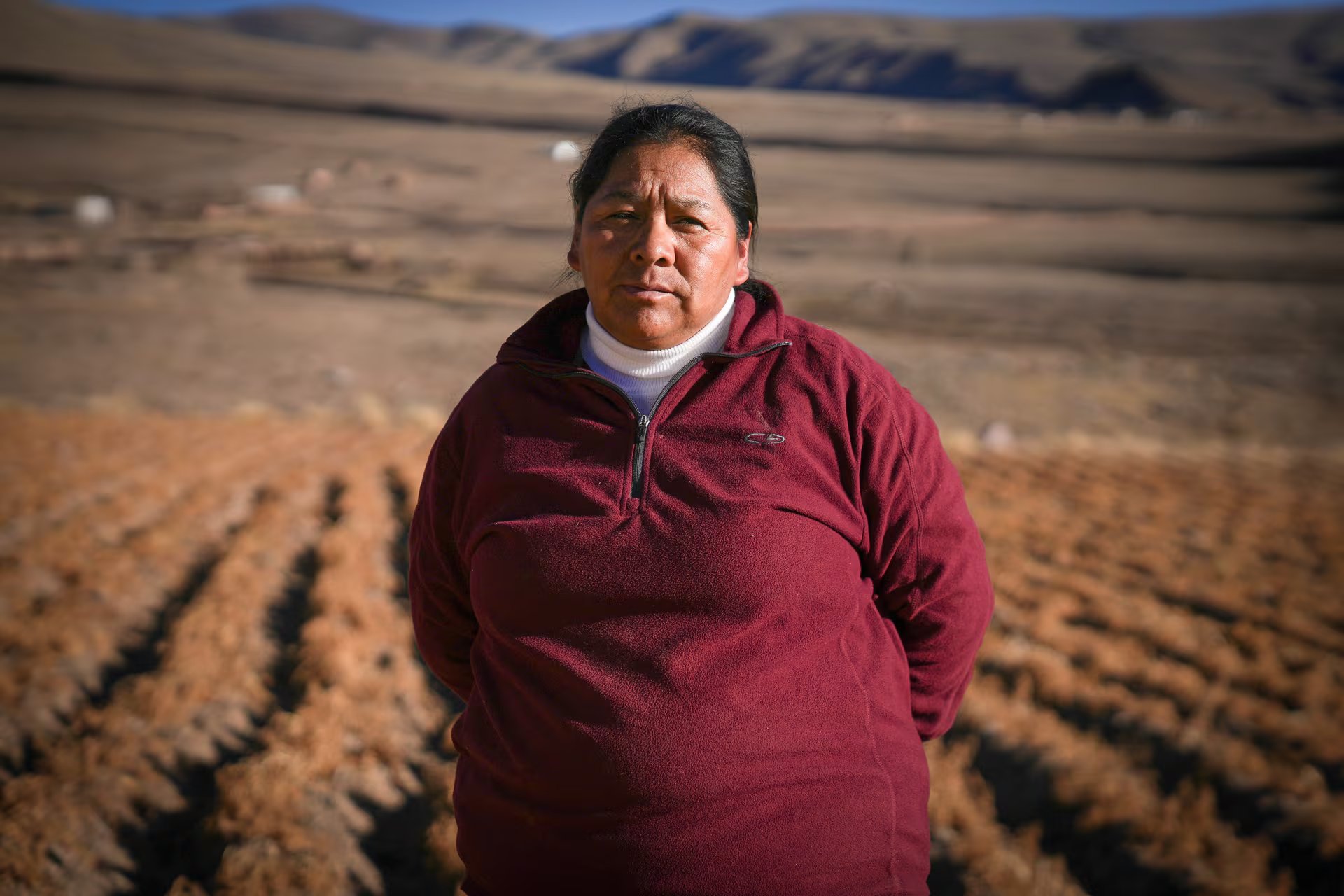 Olga, la mujer kolla que es líder de su comunidad. Es una referente para el resto y una gran artesana y cultivadora de la ruta de los papines 