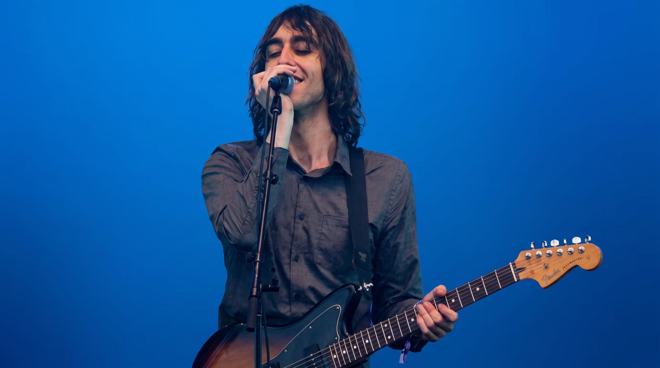 Cameron Winter, de Geese, durante su actuación en el escenario Allianz de Lollapalooza Chicago (Imagen Ilustrativa Infobae)