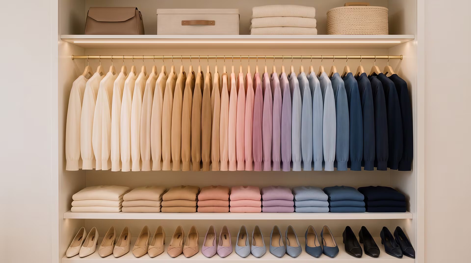 La idea es simple: dos veces al año, toda la ropa fuera de temporada sale del placard y va a almacenamiento