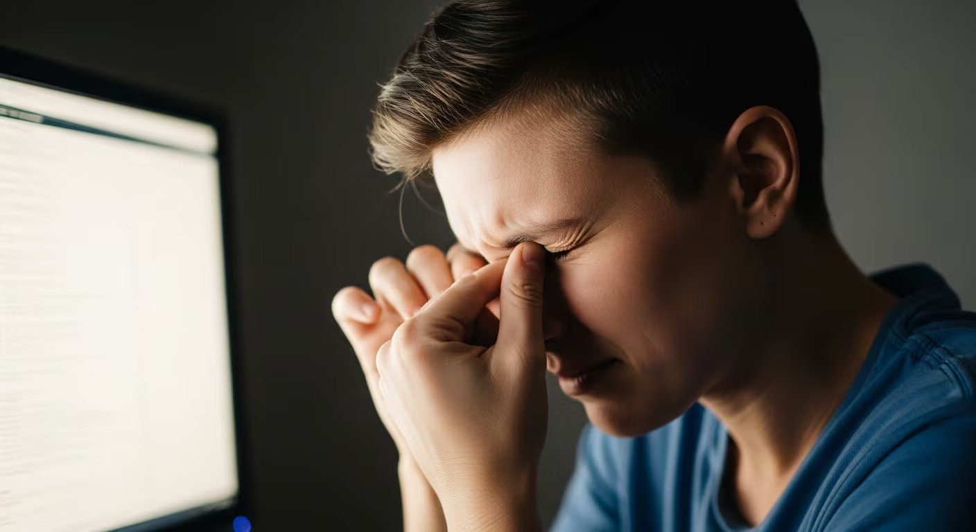 Para mitigar la fatiga ocular digital, las clínicas recomiendan la regla 20-20-20, parpadear más, usar lágrimas artificiales, ajustar la distancia y limitar las pantallas antes de dormir (Imagen Ilustrativa Infobae)