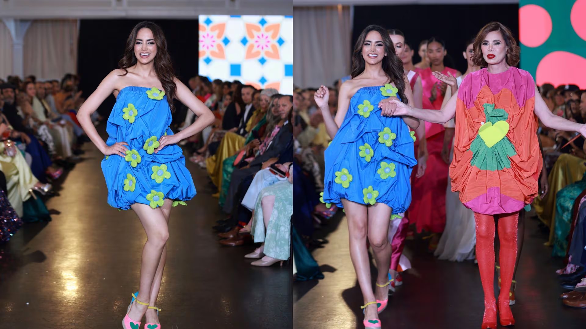 Luren Márquez participó en un evento spring colors en Rhode Island junto a la diseñadora Ágatha Ruiz de la Prada.