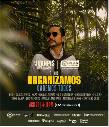 La donación por Tuboleta será el mecanismo de acceso al show solidario de Juanpis González - crédito cortesía