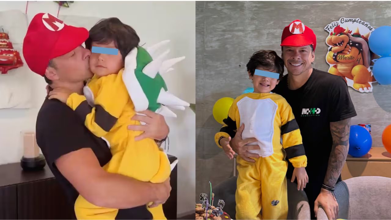 El cumpleaños de Marito mostró a Mario Hart y Korina Rivadeneira con disfraces de Mario y Luigi en una celebración familiar.