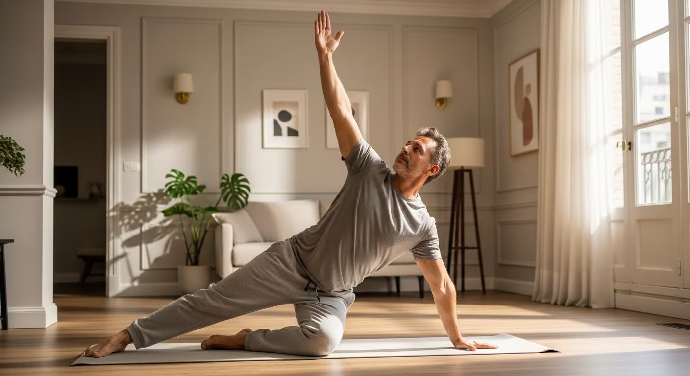 Practicar yoga por la mañana, contribuye a activar el metabolismo y favorece la sincronización del ritmo circadiano (Imagen Ilustrativa Infobae)