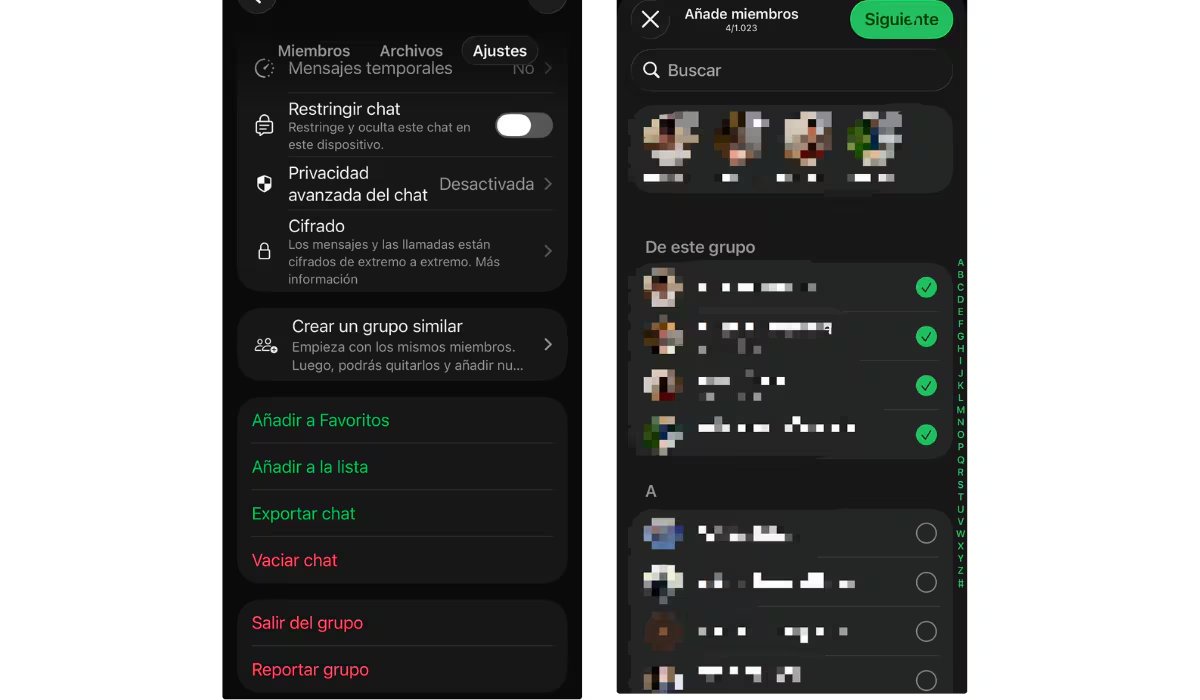 Para crear un mini grupo, hay que ser administrador y entrar en los ajustes del grupo. (WhatsApp)