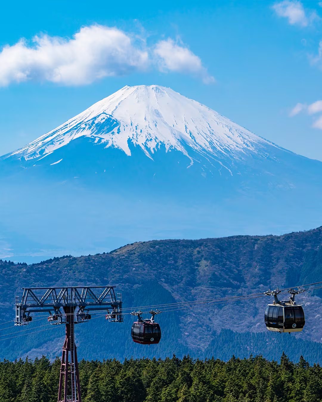 El monte Fuji, ubicado entre Shizuoka y Yamanashi al oeste de Tokio, alcanza los 3.776 metros y sigue clasificado como volcán activo (Organización Nacional de Turismo de Japón)