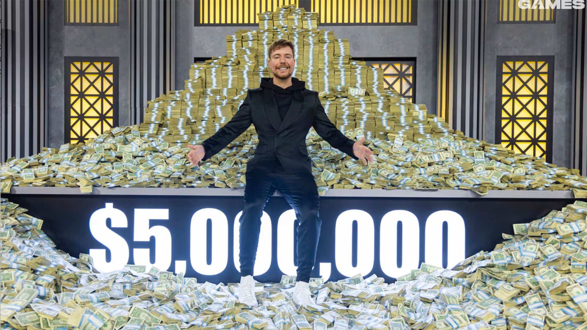 La primera temporada de Beast Games entregó 22 millones de dólares, reunió a 1.000 participantes y ofreció un premio récord en efectivo (Amazon)