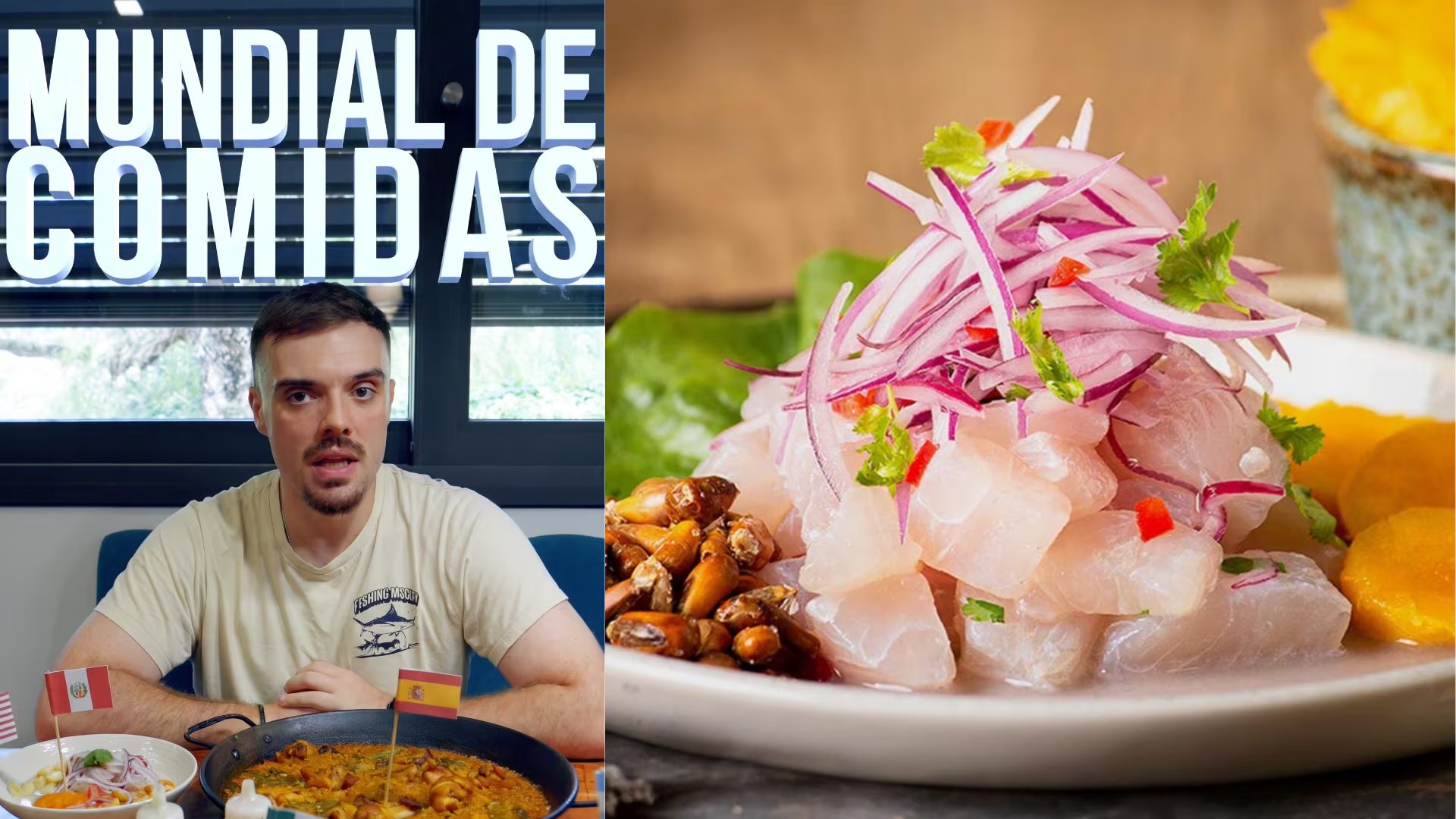 El creador de contenido Ibai Llanos anuncia su torneo 'Mundial de Comidas', donde países como Perú y España competirán con sus platos representativos. (Infobae Perú/Tiktok/@Ibaillanos)