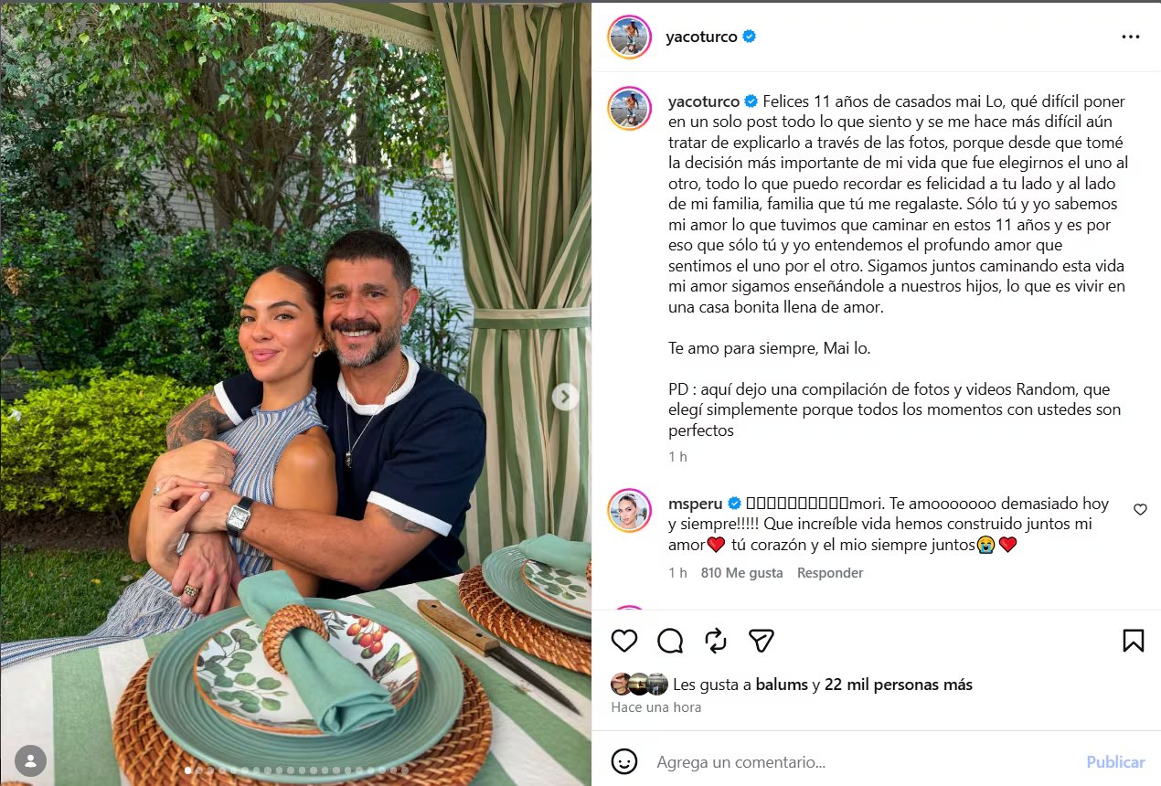 La familia de Yaco Eskenazi y Natalie Vértiz creció con el nacimiento de sus hijos Liam en 2014 y Leo en 2021.