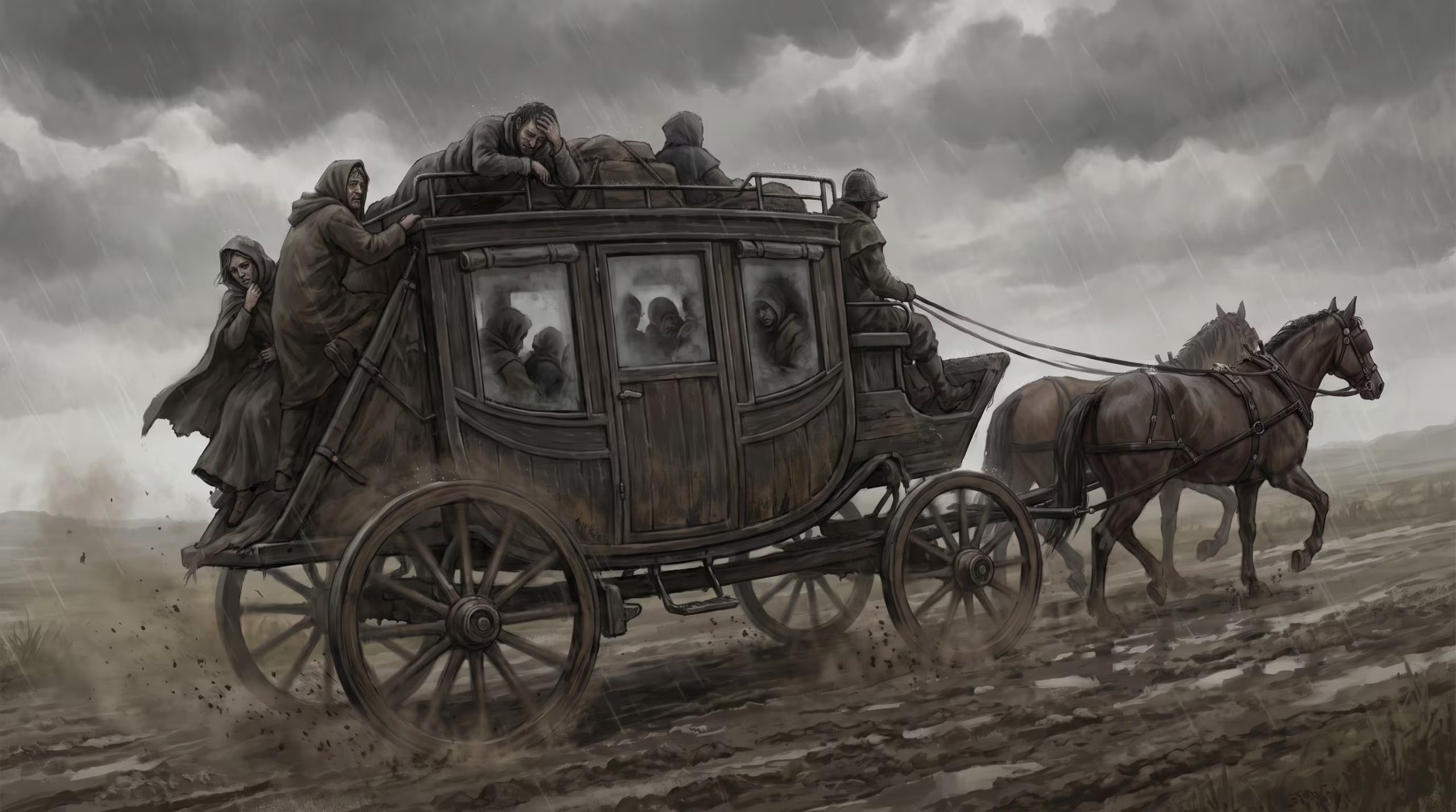 Las diligencias ampliaron el acceso al transporte desde la década de 1640, pero el carruaje siguió fuera del alcance de las clases trabajadoras -(Imagen Ilustrativa Infobae)