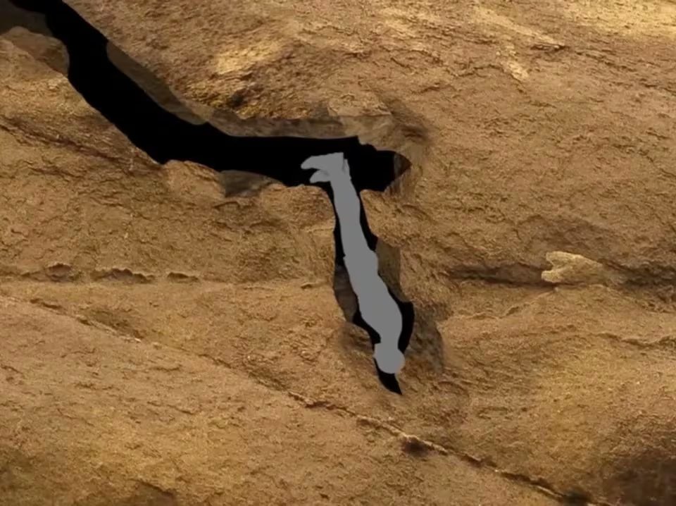 John Edward Jones estuvo 27 horas atrapado en la cueva Nutty Putty, en Utah: una polea falló y volvió a caer al fondo del pasaje (red social X)