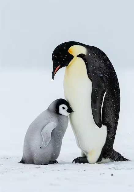 La caída del hielo marino en la Antártida desde 2016 puso bajo presión al hábitat de los pingüinos emperador, una especie que depende del hielo fijo para reproducirse (Magnific)