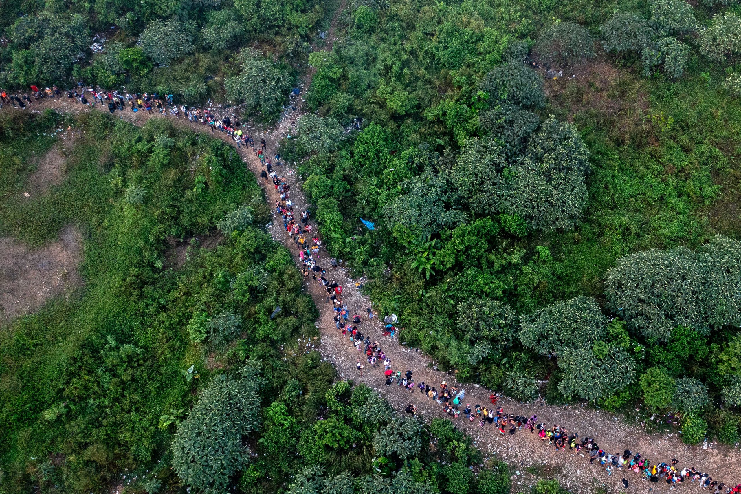 Más de 700 agentes del Senafront fueron desplegados en puntos tácticos y estratégicos de la frontera entre Panamá y Colombia. (Photo by Luis ACOSTA / AFP)