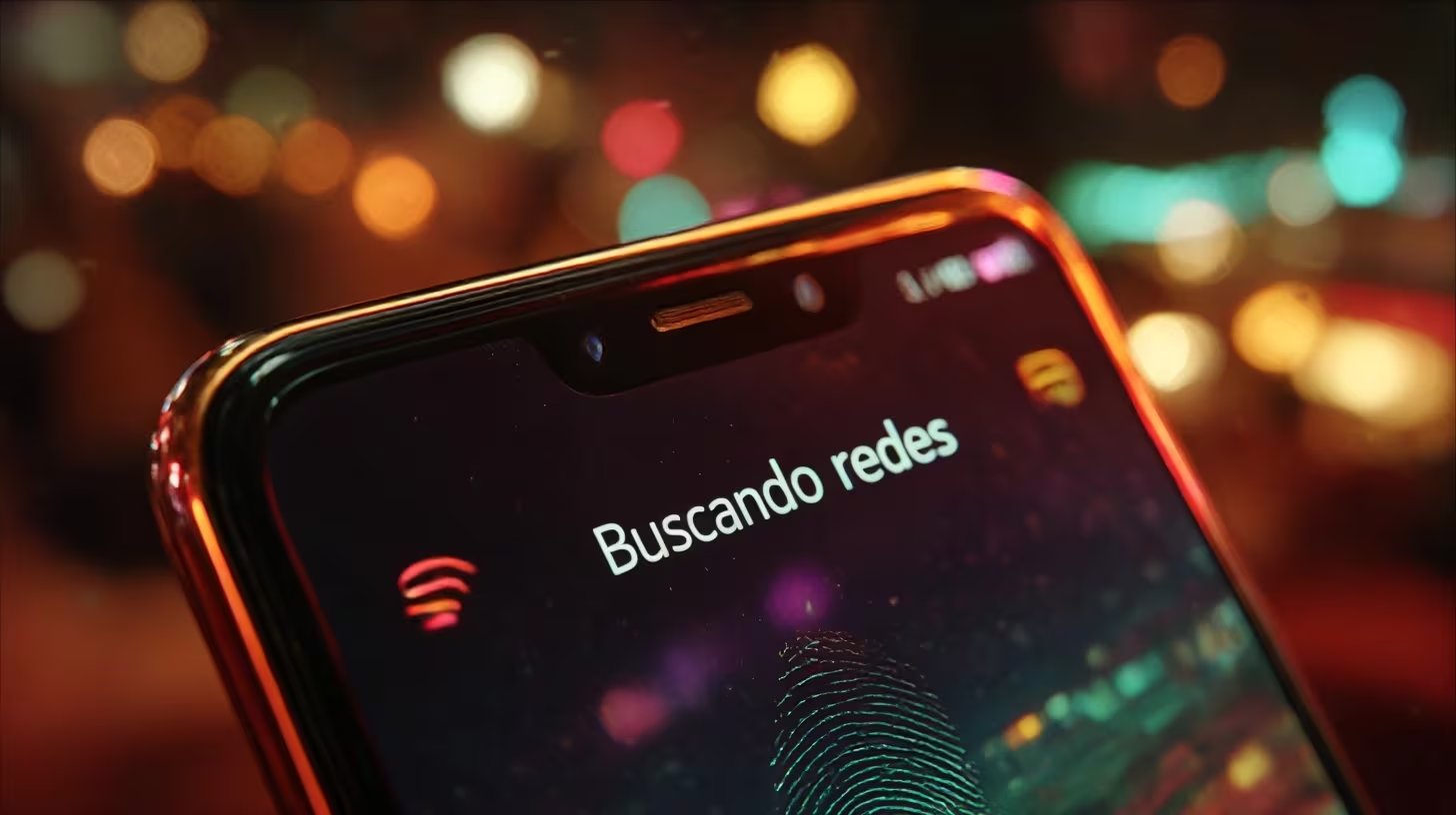 Celular conectándose a una red de internet, celular, conexión, internet, pantalla, tecnología (Imagen ilustrativa Infobae)