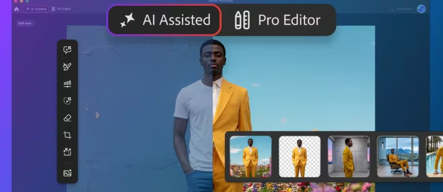 El asistente de Photoshop hará los cambios que le pidas con solo escribirlo. (Photoshop)