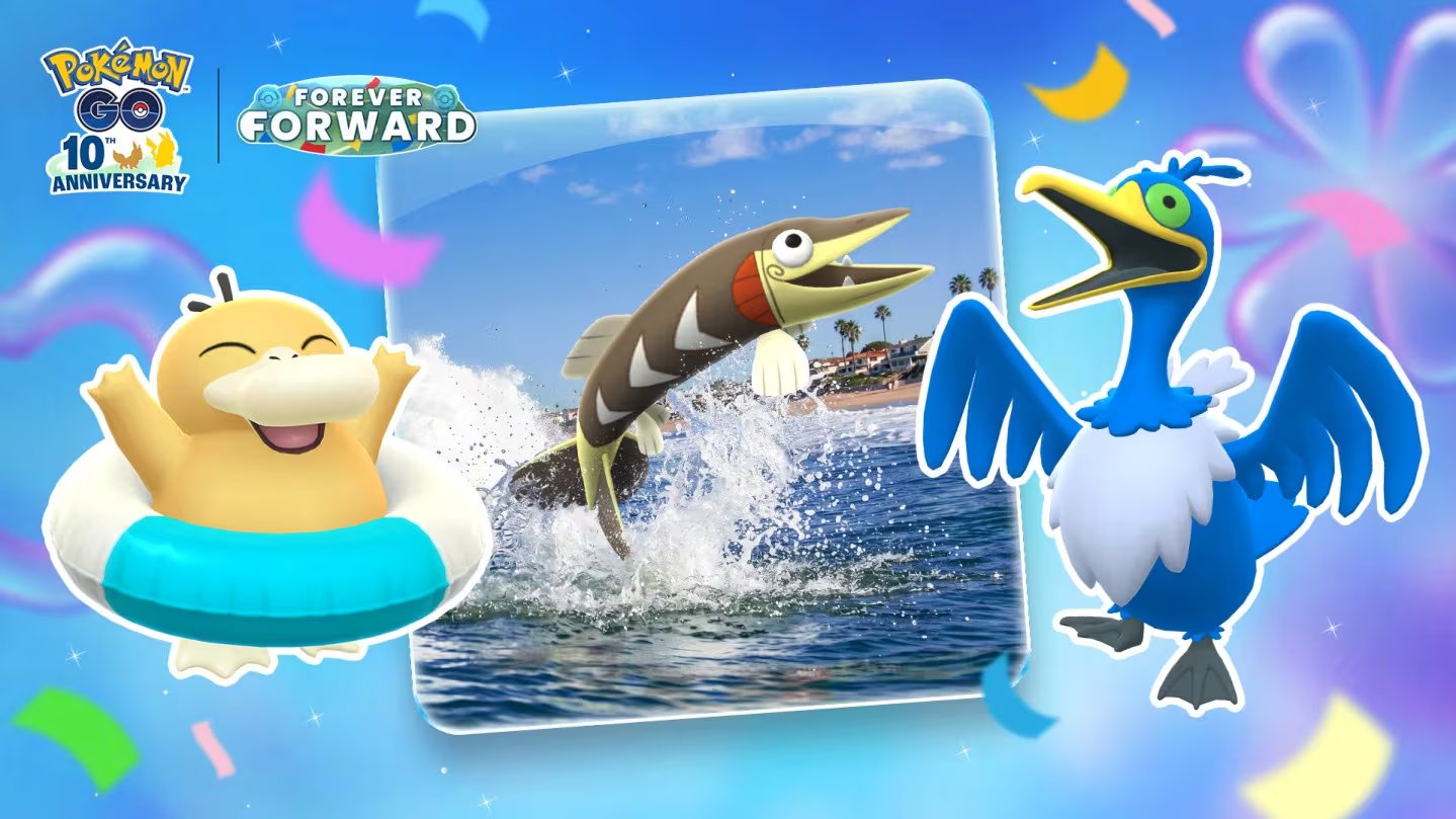 El Ultrabonus-Festival Acuático de Pokémon GO es un evento temporal centrado en Pokémon de tipo Agua. (Pokémon)