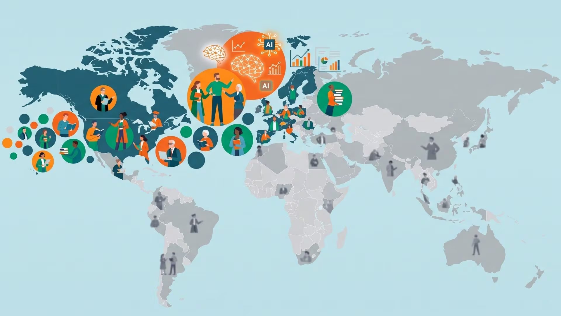Los modelos de lenguaje también sobrerrepresentaron a investigadores blancos y concentraron sus recomendaciones en académicos con más publicaciones, más citas y menor diversidad geográfica (Imagen Ilustrativa Infobae)
