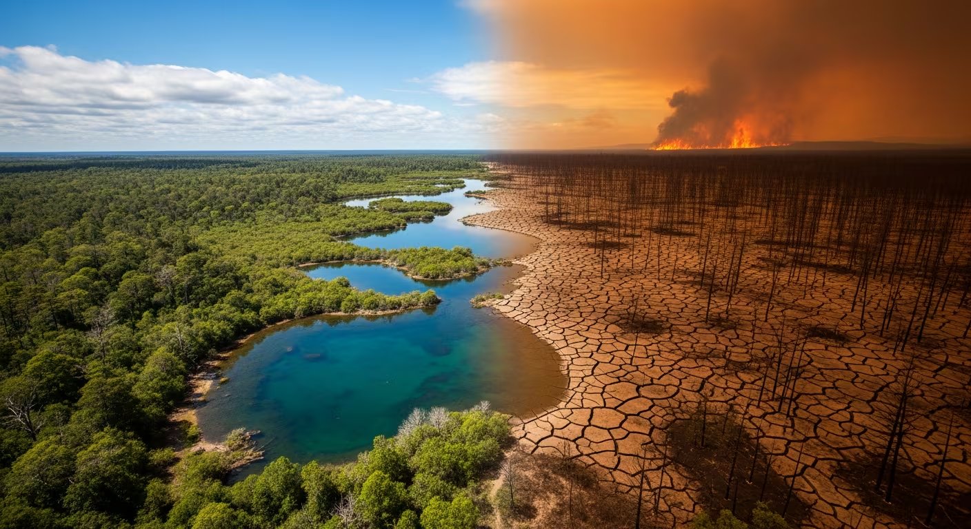 El informe sostiene que incluso con un calentamiento cercano a 1,8 °C la superficie quemada por incendios forestales crecería en distintas zonas de Europa. (Imagen Ilustrativa Infobae)