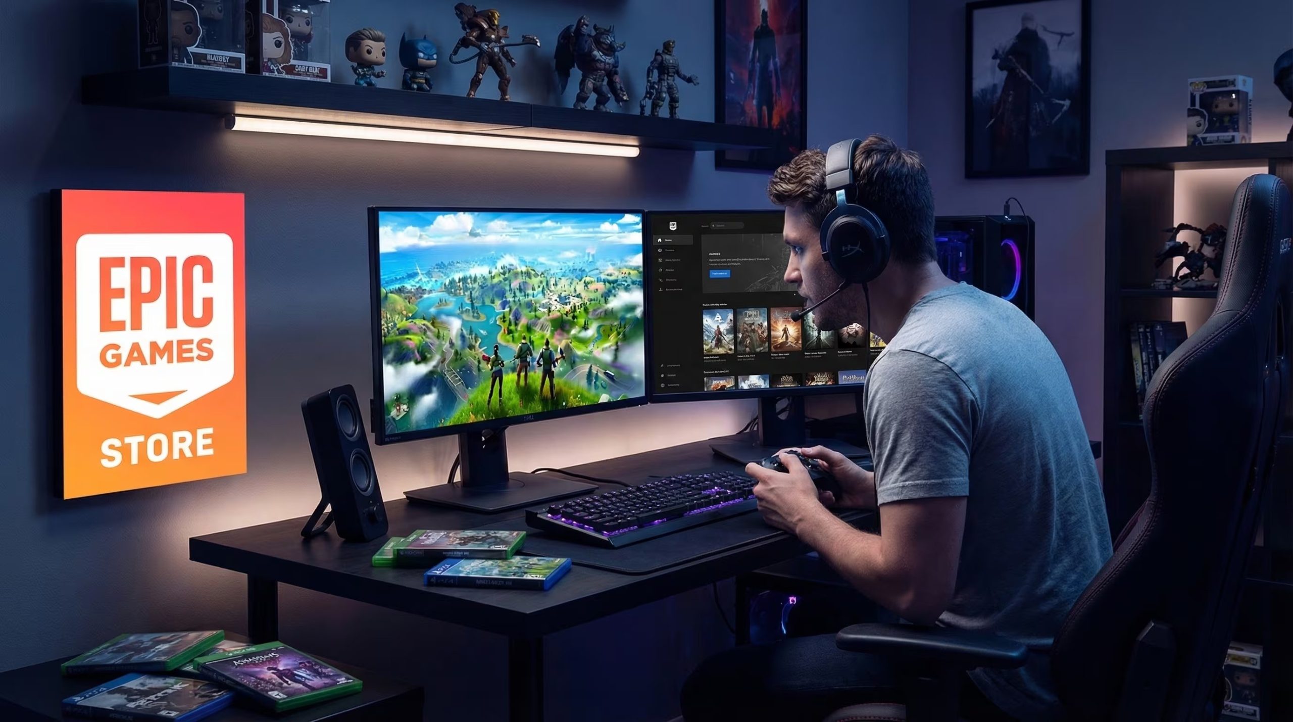 Ambos títulos integran el programa semanal de juegos gratuitos de Epic Games. (Imagen Ilustrativa Infobae)